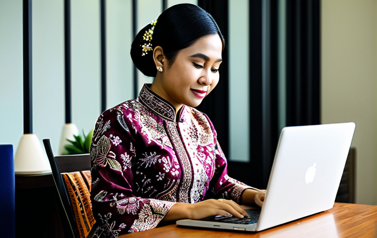**
"A professional Malaysian woman in a modest batik kebaya, working on a laptop at a co-working space in Kuala Lumpur, fully clothed, appropriate attire, safe for work, perfect anatomy, natural proportions, professional photography, high quality, modern office setting, family-friendly"
**