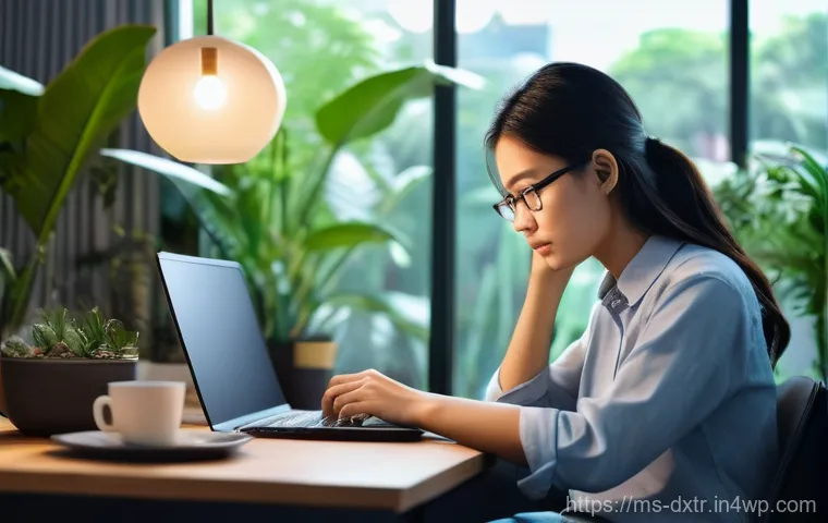 디지털 번아웃을 예방하는 직장 내 프로그램 - **Prompt:** A young Malaysian professional in their late 20s, looking overwhelmed and exhausted whil...